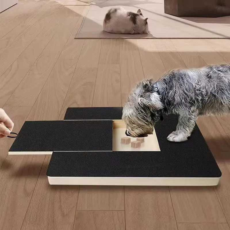 Adjustable Dog Nail File Board – Wooden Scratching & Grooming Toy