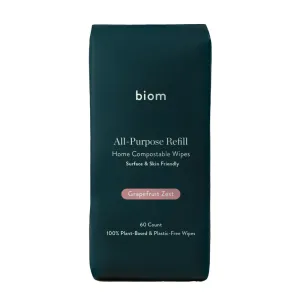 All-Purpose Cleaning Wipes - Grapefruit Zest - Biom Home™ Refills (Casepack - 12 Units)