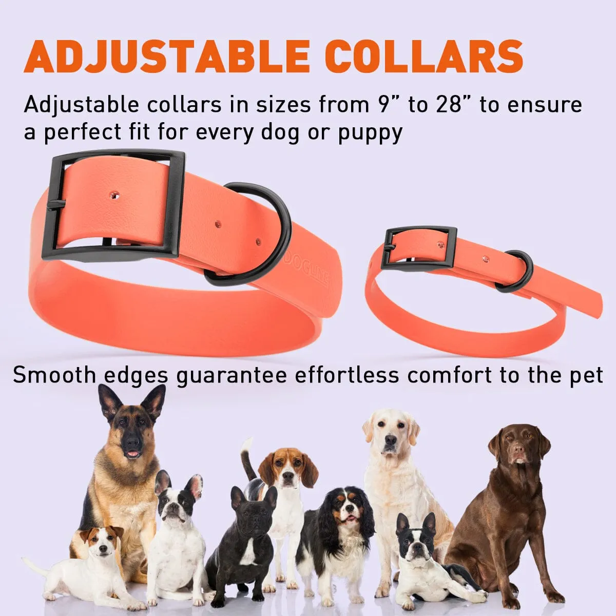 Biothane Waterproof Collar - Small (12 to 15 inches)