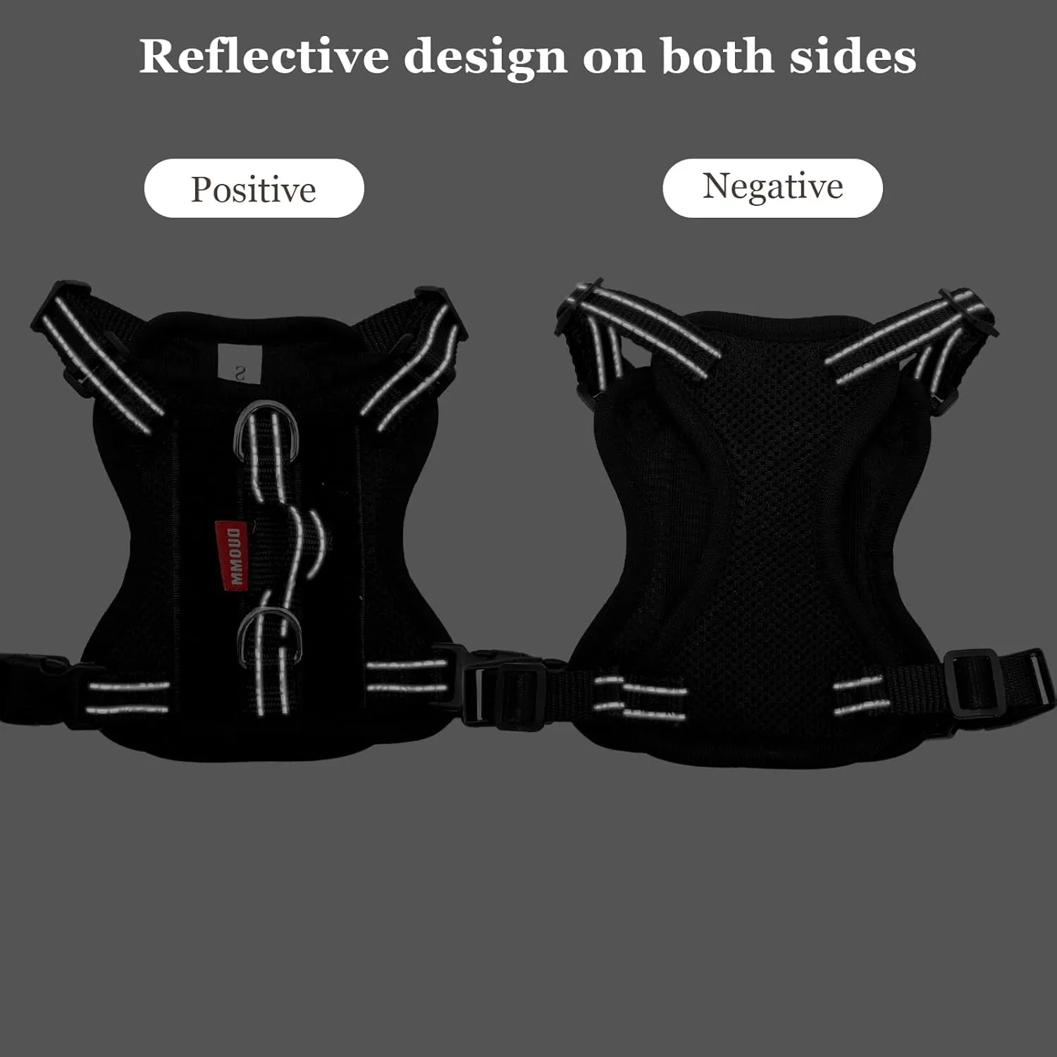Black Cat Tactical Breastplate and Leash, Anti-Escape Adjustable Soft Mesh Cat Leash and Breastplate Set for All Types of Cats Vests (Black,L,11-16.5lb)