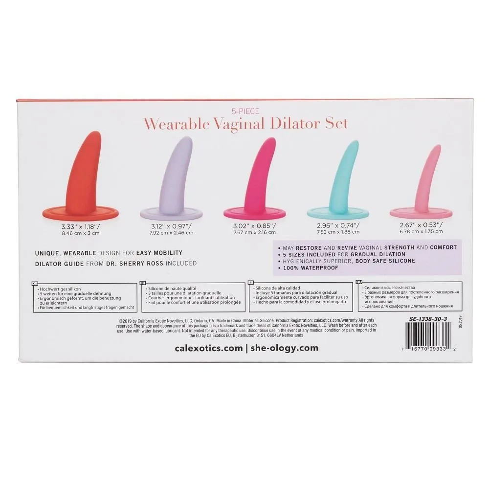 Calexotics She-Ology 5 Piece Wearable Vaginal Dilator Set