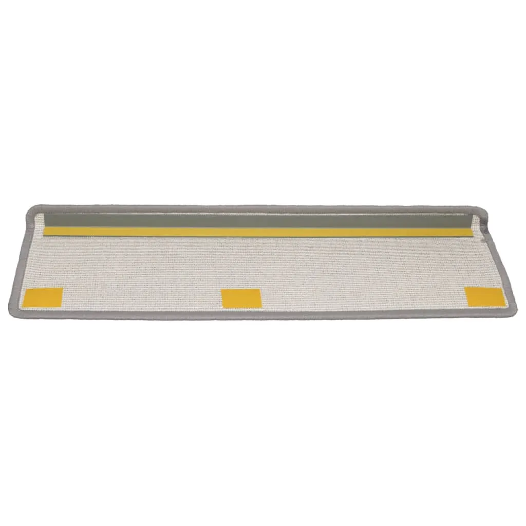 Carpet Stair Treads 15 pcs 65x21x4 cm Light Grey