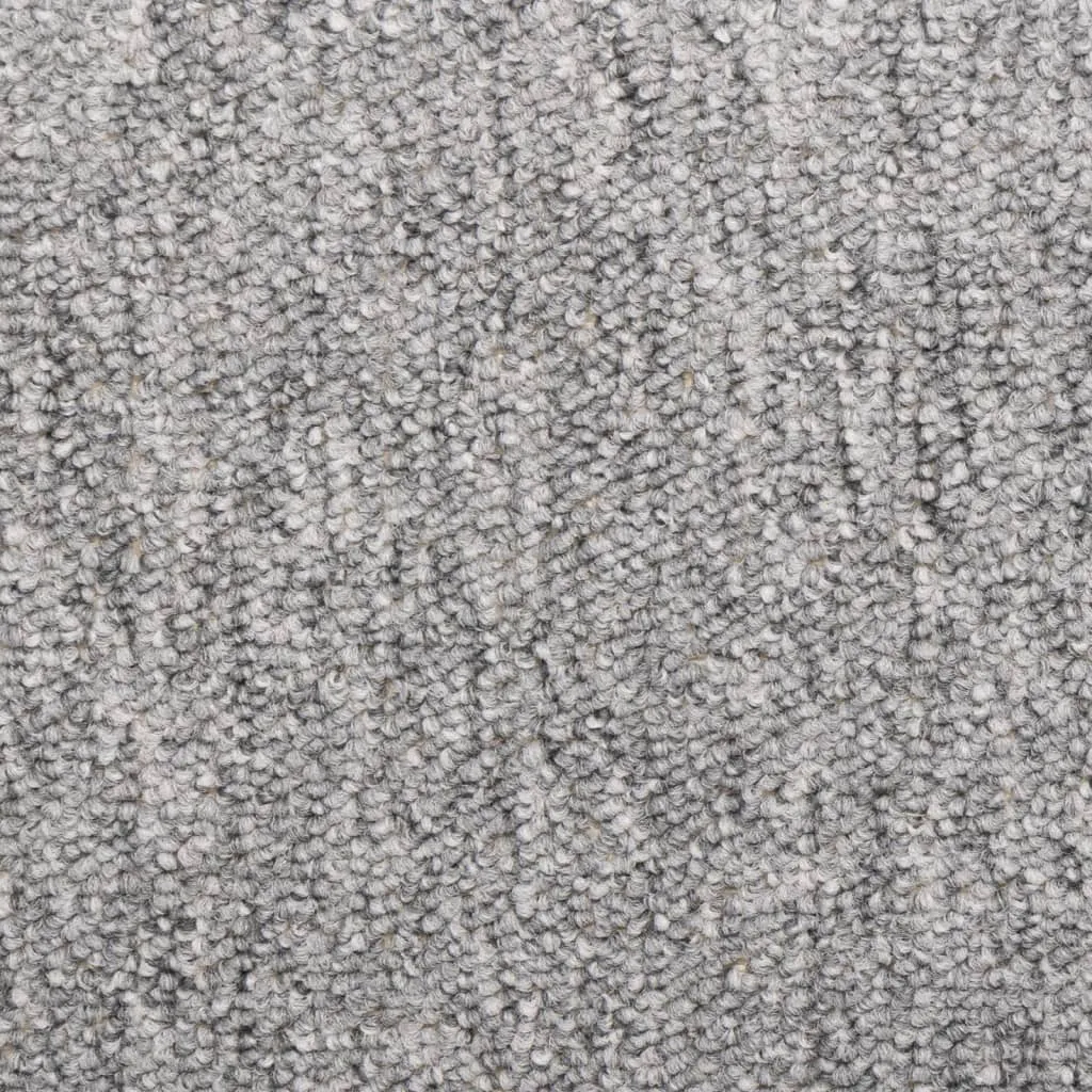Carpet Stair Treads 15 pcs 65x21x4 cm Light Grey
