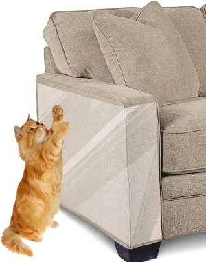 Cat Scratcher for Indoor Cats - 12x17 Inches, 8 PCS Furniture Protector, Wide Double Side Anti-Scratch Deterrent Tape, Pet Scratch Pad for Pretector Couch, Door, Wall, Carpet