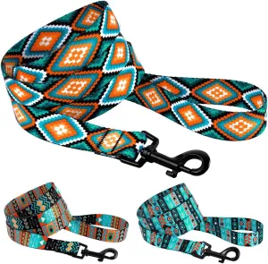 CollarDirect Nylon Dog Leash 5ft Tribal Pattern Durable Walking Pet Leashes for Dogs Small Medium Large Puppy (Pattern 3, S)