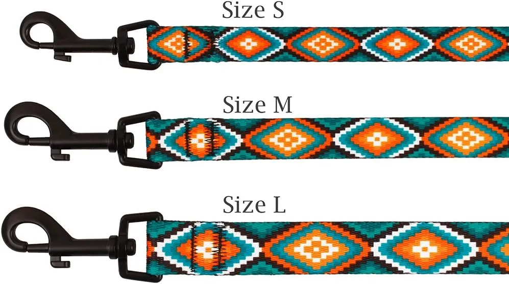 CollarDirect Nylon Dog Leash 5ft Tribal Pattern Durable Walking Pet Leashes for Dogs Small Medium Large Puppy (Pattern 3, S)