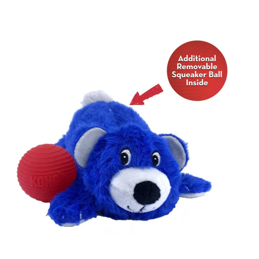 Cozie Pockets Bear Dog Toy, Medium