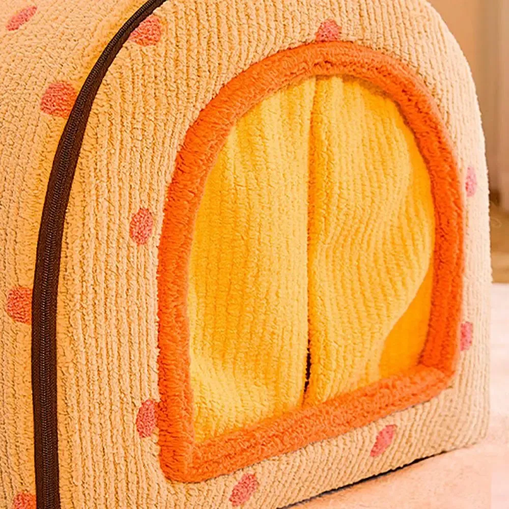 Cozy Dog Semi-Arc Winter Cave Enclosed Washable & Foldable Cat House Bed