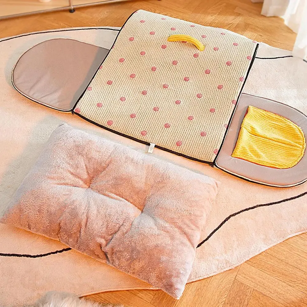 Cozy Dog Semi-Arc Winter Cave Enclosed Washable & Foldable Cat House Bed