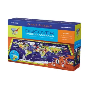Crocodile Creek Discover the World 100-Piece Floor Puzzle