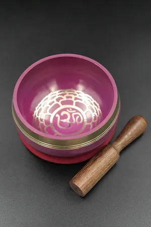 Crown Chakra (Sahasrara) Singing Bowl, Meditation Practice Bowl, 3.2"