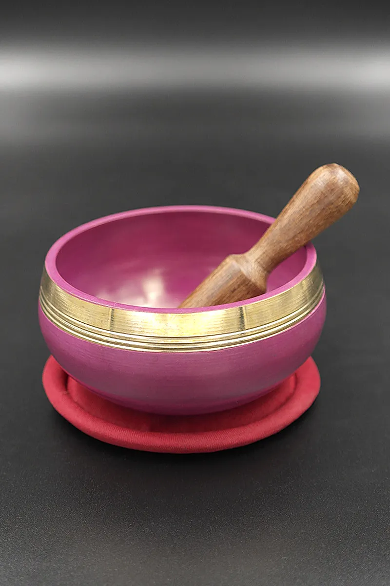 Crown Chakra (Sahasrara) Singing Bowl, Meditation Practice Bowl, 3.2"