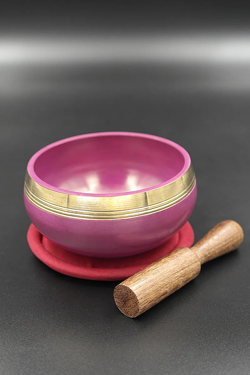 Crown Chakra (Sahasrara) Singing Bowl, Meditation Practice Bowl, 3.2"