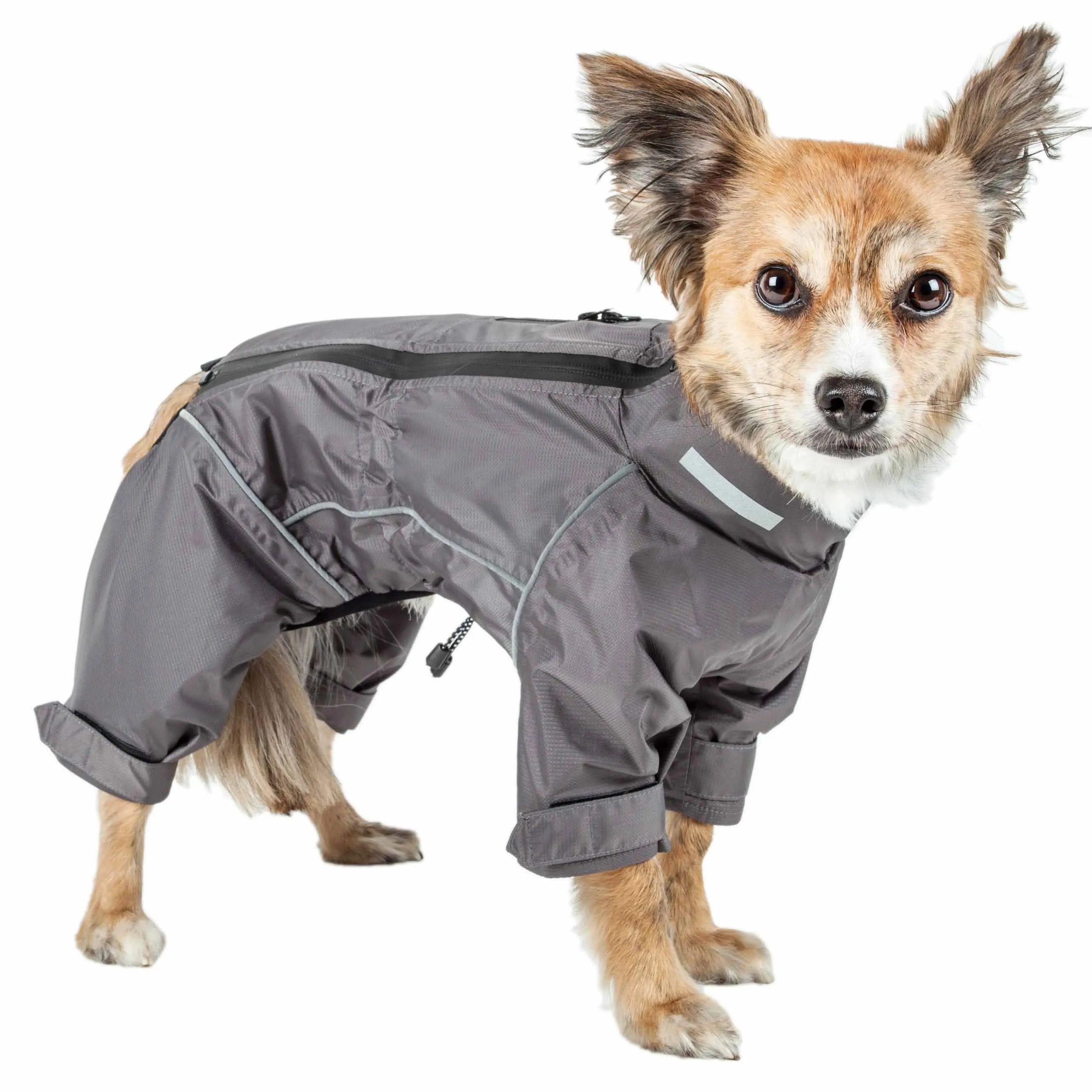 Dog Helios ® 'Hurricanine' Waterproof And Reflective Full Body Dog Coat Jacket W/ Heat Reflective Technology