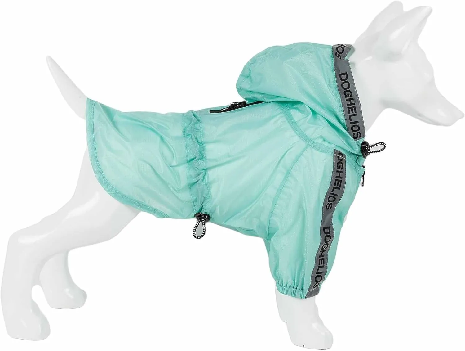 Dog Helios Torrential Shield Adjustable and Waterproof Dog Raincoat Poncho, XS, Green