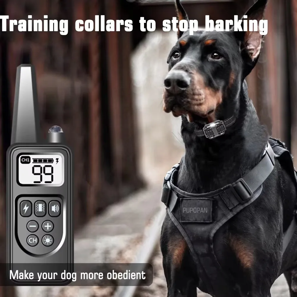 Dog Training Collar with Remote Control - Bark Control & Obedience Trainer
