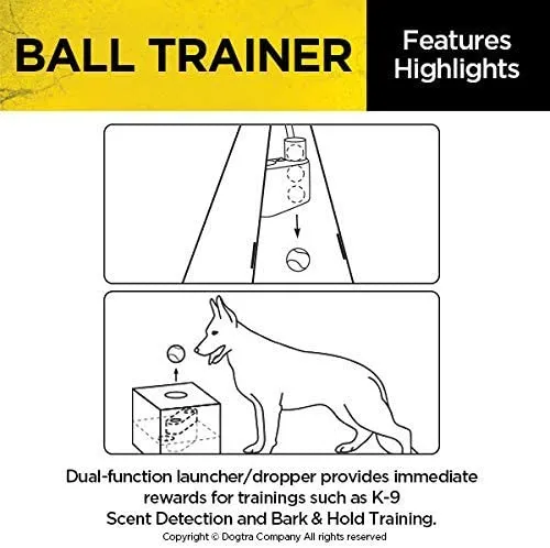 Dogtra Ball Trainer Dual-Function Ball Launcher and Dropper - 100-Yard Dual-Function