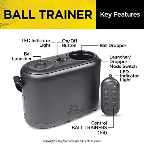 Dogtra Ball Trainer Dual-Function Ball Launcher and Dropper - 100-Yard Dual-Function