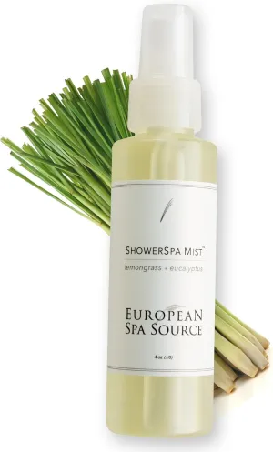 Energizing Lemongrass   Eucalyptus ShowerSpa Mist Spray for Aromatherapy, at Home Spa Experience, Sinus Congestion Relief, and Tension Relief, 4 fl oz.