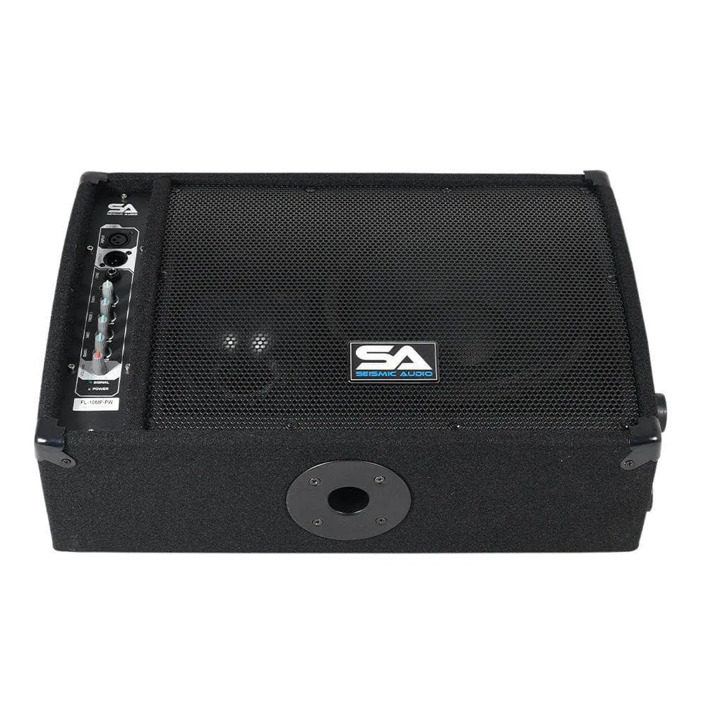 FL-10MP-PW - Premium Powered 2-Way 10" PA Floor Monitor with Titanium Horn