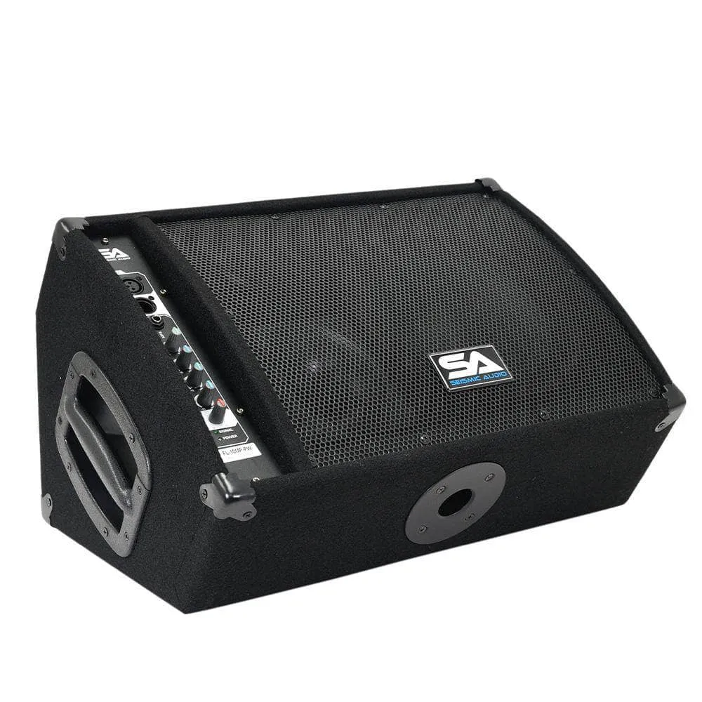 FL-10MP-PW - Premium Powered 2-Way 10" PA Floor Monitor with Titanium Horn