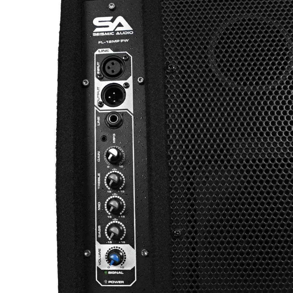 FL-12MP-PW - Premium Powered 2-Way 12" PA Floor Monitor with Titanium Horn