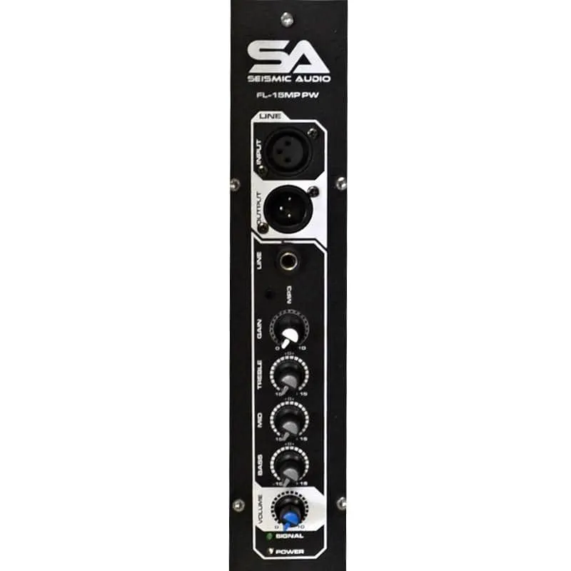 FL-15MP-PW - Pair of Premium Powered 2-Way 15" PA Floor Monitors with Titanium Horns