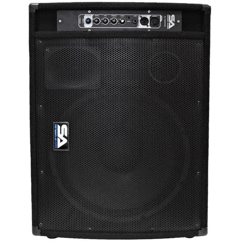 FL-15MP-PW - Premium Powered 2-Way 15" PA Floor Monitor with Titanium Horn
