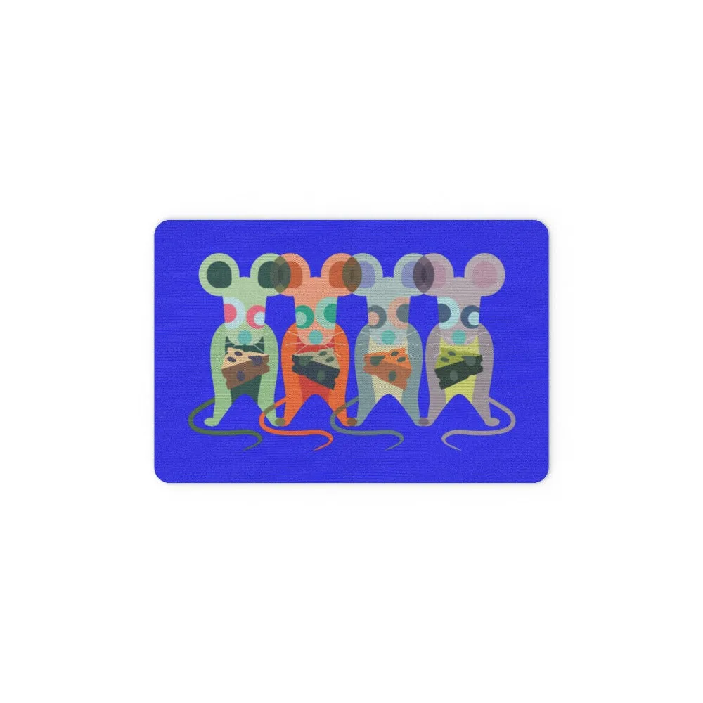 Floor Mats - Mice on Blue