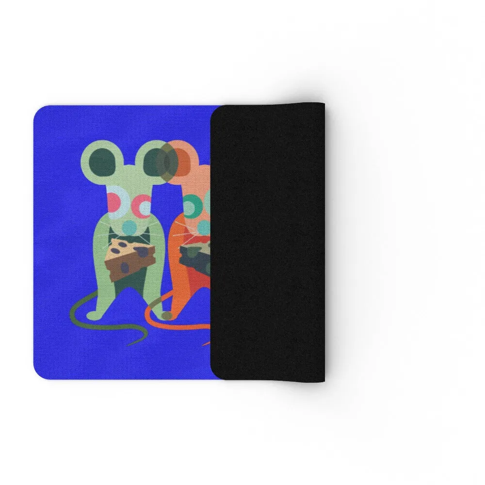 Floor Mats - Mice on Blue