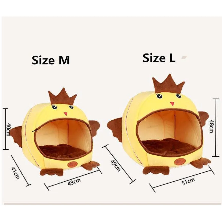 Foldable Cat Chicken Shaped Dog House