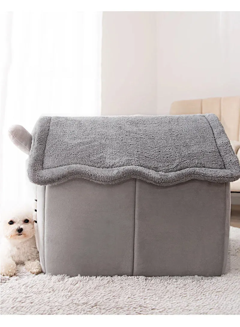 Foldable Winter Warm Dog House Kennel Bed