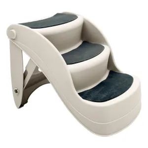 Furtastic 38cm Foldable Pet Stairs Ramp (White)