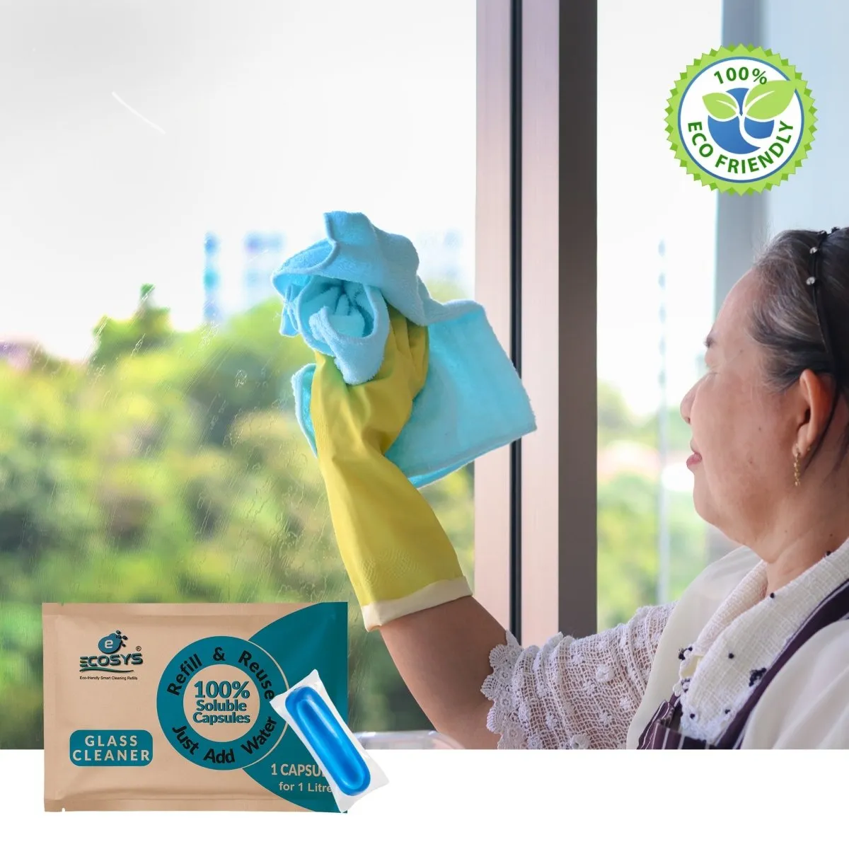 Glass Cleaner I Streak-Free & Anti-Static I 5 Litres