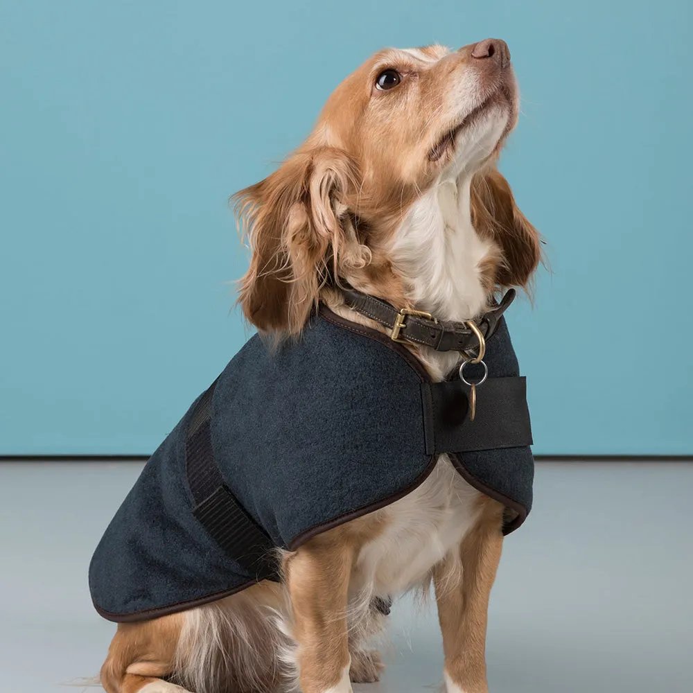 Harpham Fleece Dog Coat County Iron 12"