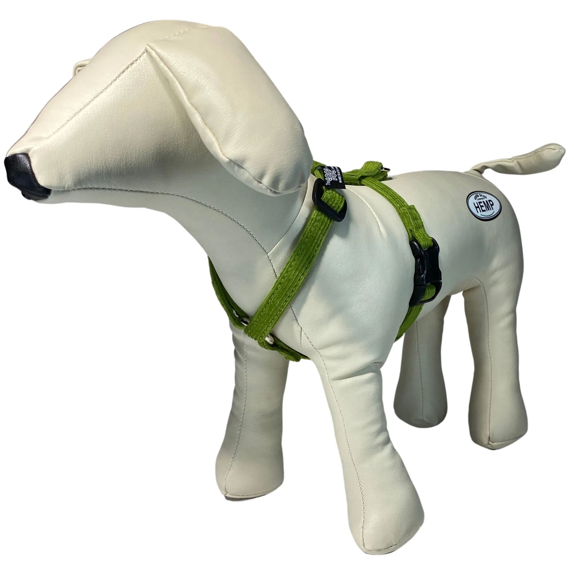 Hemp Dog Harness AVOCADO Corduroy
