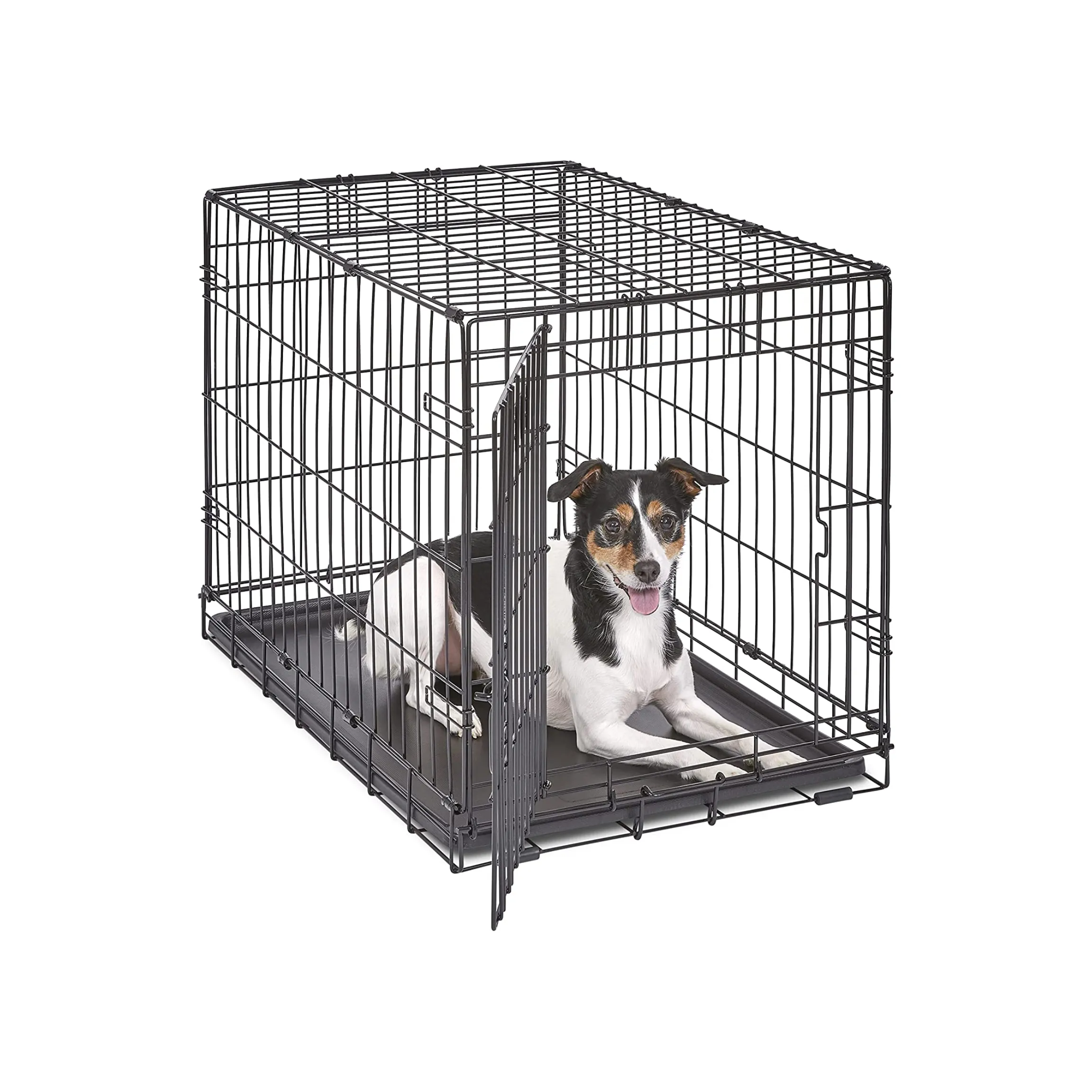 MidWest Homes for Pets Newly Enhanced Single Door 30 Inch with Divider iCrate Dog Crate, Includes Leak-Proof Pan