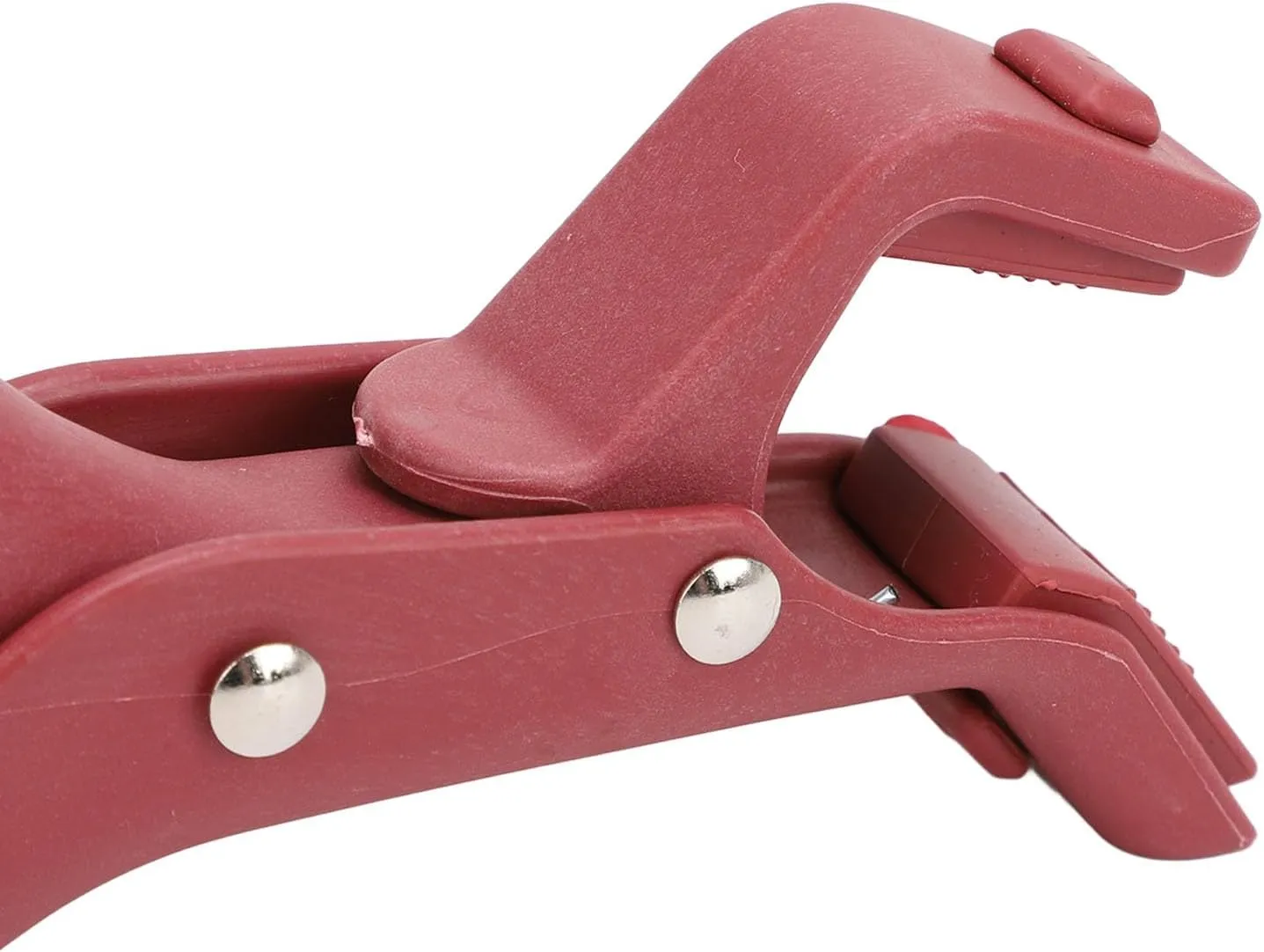 NEW Anti Scalding Bowl Gripper, Multifunction Single Hand Use Portable Hot Plate Gripper Clips Heat Resistant Stable Plastic Prevent Slip for Kitchen (Red)