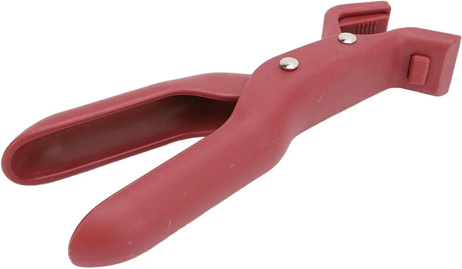 NEW Anti Scalding Bowl Gripper, Multifunction Single Hand Use Portable Hot Plate Gripper Clips Heat Resistant Stable Plastic Prevent Slip for Kitchen (Red)