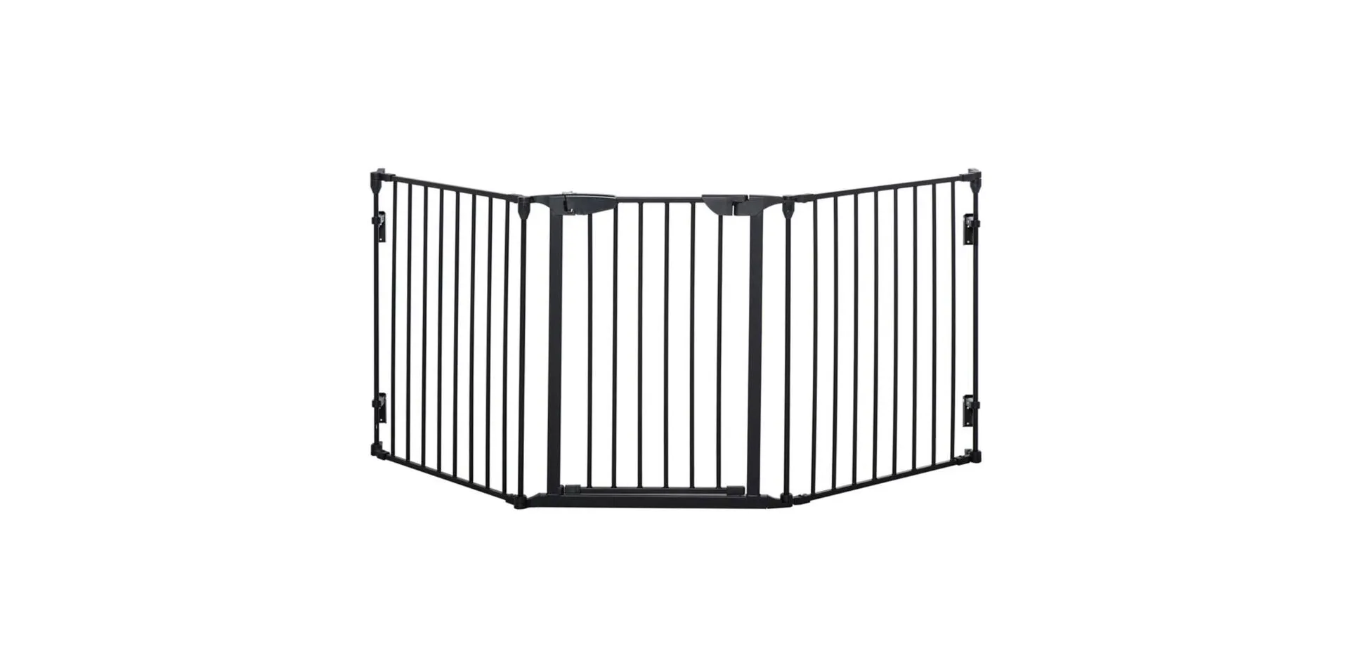 PawHut Pet Gate D06-100V01BK 745 x 1800 x 30 mm Black