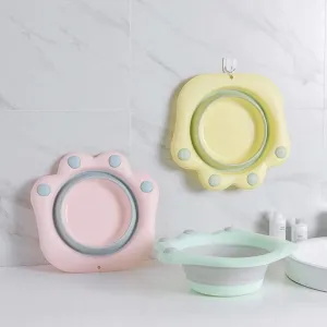 Pawsome Foldable Wash Basin for Foot Dips | Pets in Pastel Color