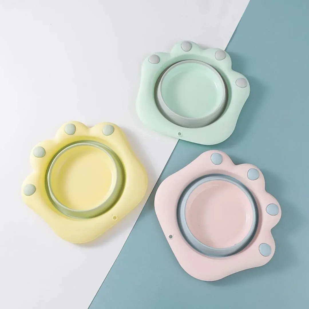 Pawsome Foldable Wash Basin for Foot Dips | Pets in Pastel Color