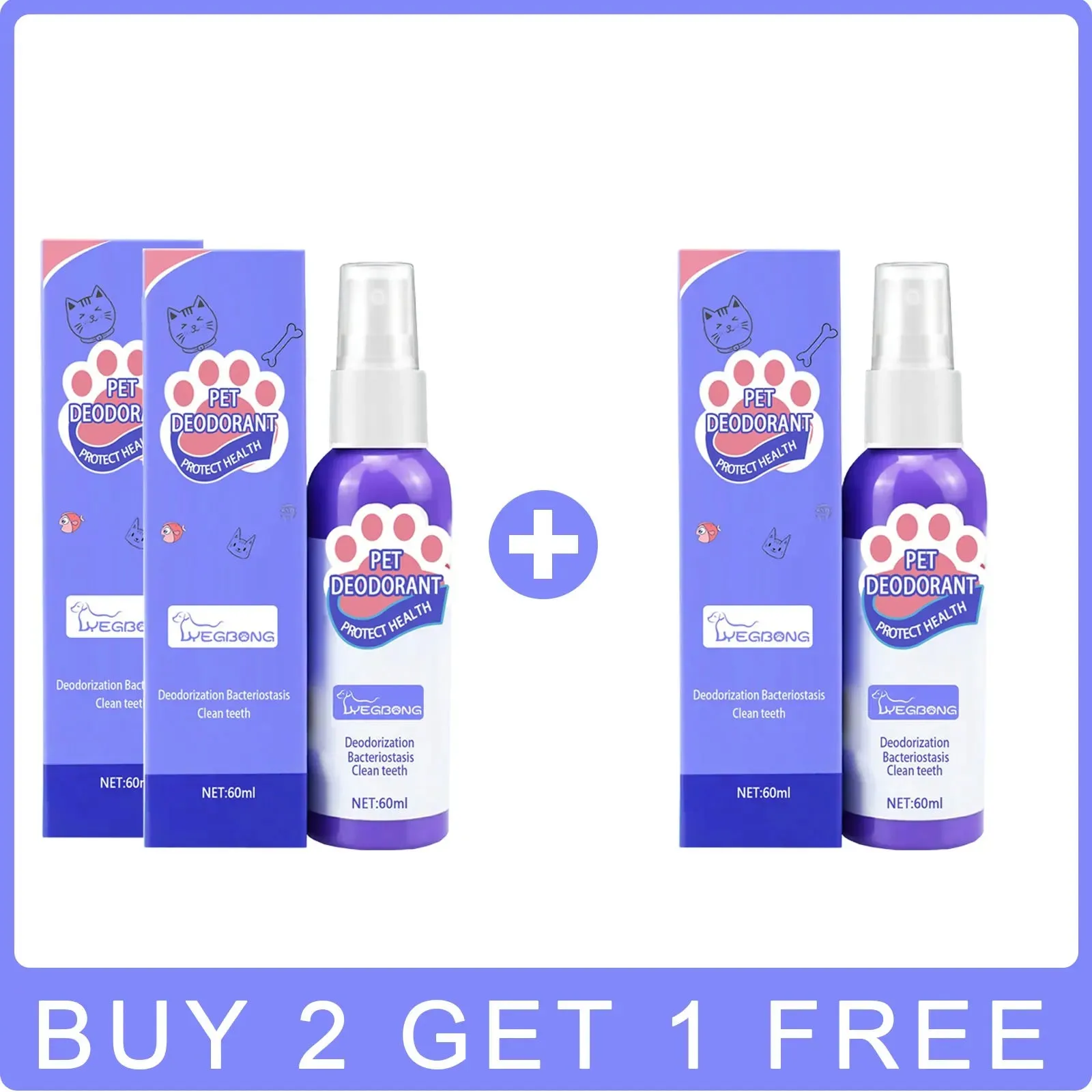 Pet Oral Cleanse Spray Mouth Fresh Whitening Teeth Deodorant Prevent Calculus Dental Plaque Removal Dogs Teeth Cleaning Spray