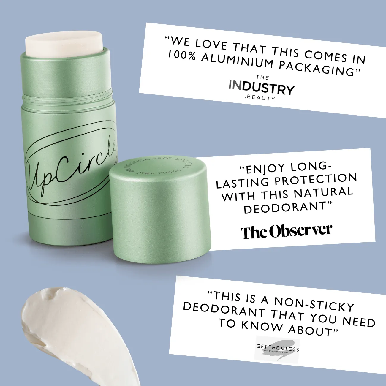 Refillable Natural Deodorant with Macadamia   Bergamot