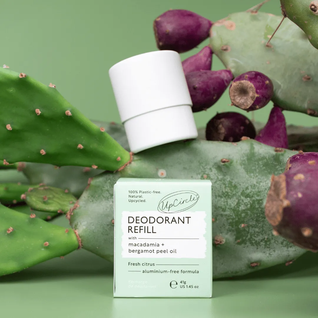 Refillable Natural Deodorant with Macadamia   Bergamot