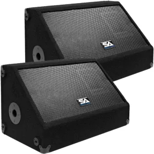 SA-10MX Pair of 10" Floor Monitors with Titanium Horns