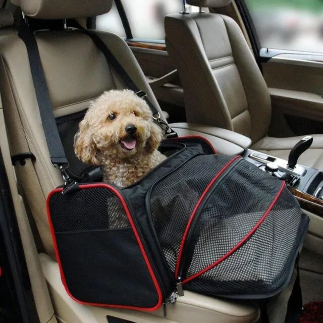 Sidiou Group Portable Bag Pet Puppy Cat Bag Foldable Pet Car Seat Mat Cage  Travel Accessories