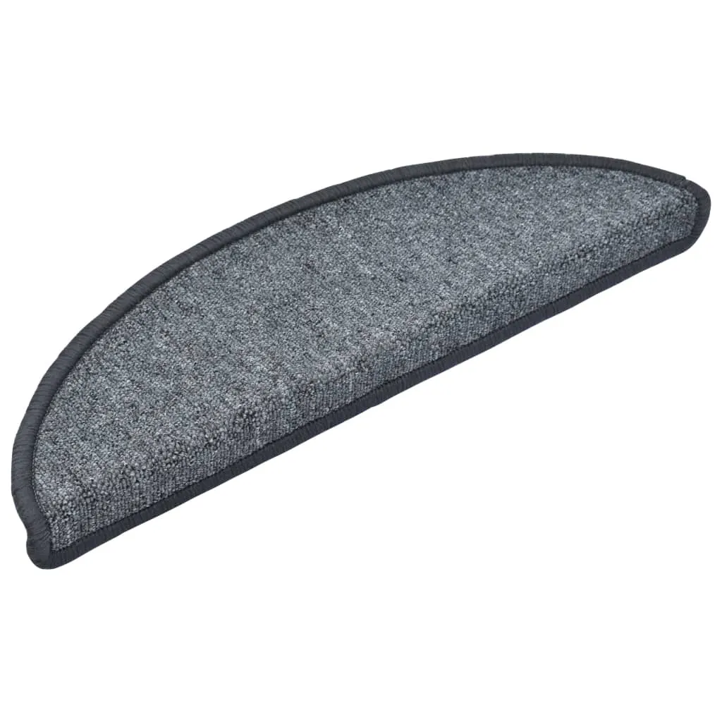 Stair Mats 10 pcs 56x20 cm Dark Grey