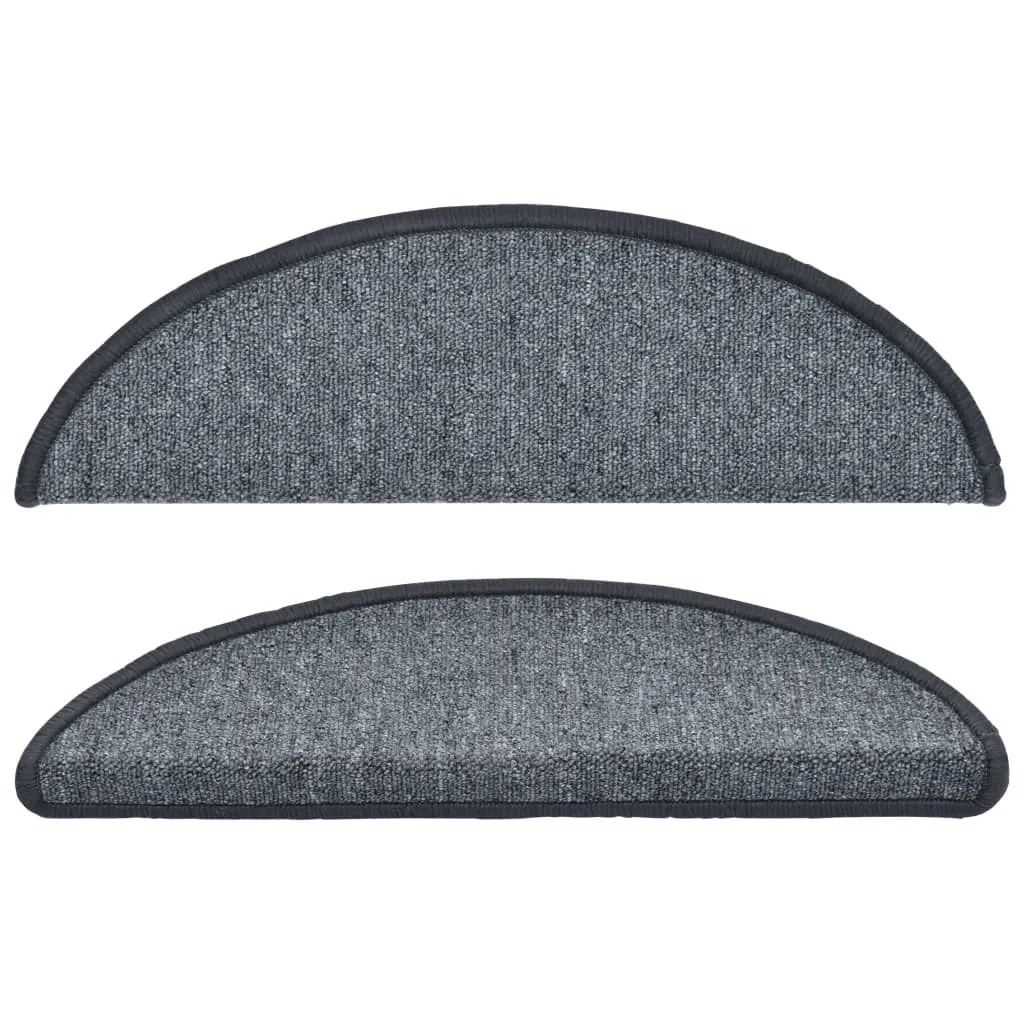 Stair Mats 10 pcs 56x20 cm Dark Grey