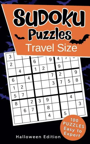 Sudoku Puzzles Travel Size: Halloween Edition - 100 Puzzles Easy to Expert Difficulty (Travel Size Puzzle Books) Paperback  September 10, 2024